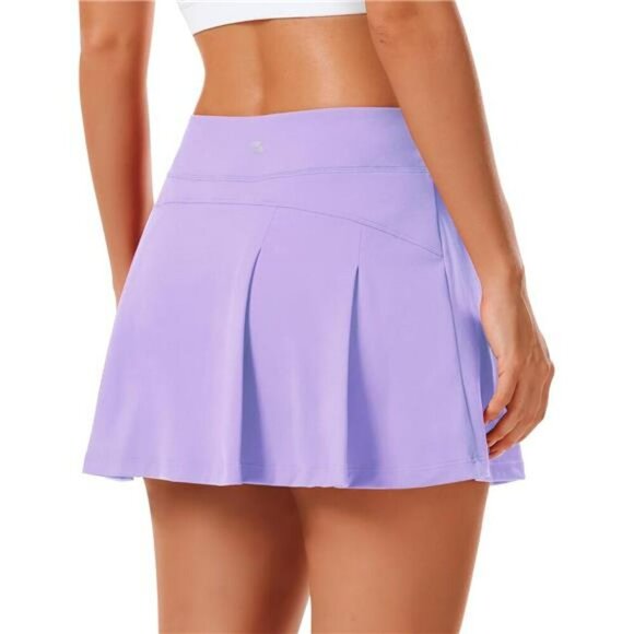 Womens Athletic Tennis Skirt Golf Skort High Waisted Workout Pleated Shorts - Picture 1 of 7
